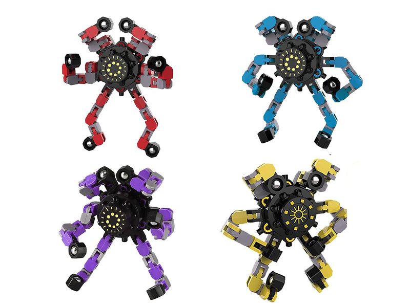 4 Piece Deformation Fidget Spinners