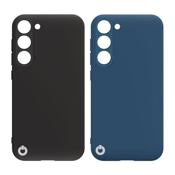 Toni Twin Silicone Case Samsung Galaxy S23 - Black / Blue