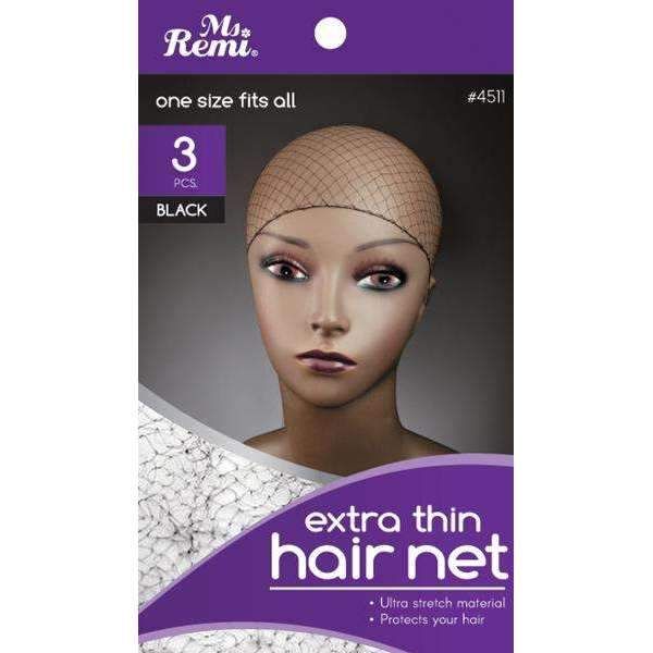 Ms. Remi - Extra Thin Net 3Pc Black- 6 Pack