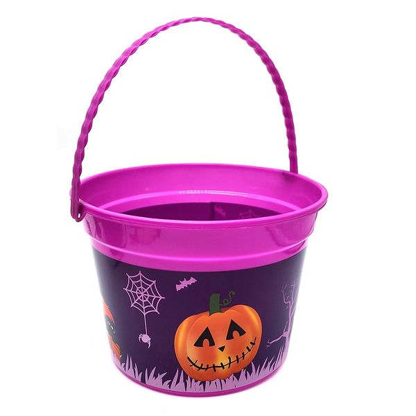 Px Halloween Pumpkin &amp; Witch Picture - Girls Trick or Treat Candy Bucket