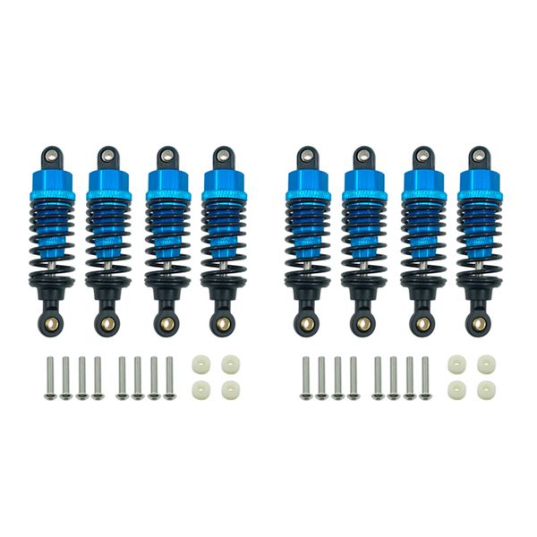 4Pcs Aluminum Alloy Shock Absorbers Damper Set For Tamiya Tt-01 Blue