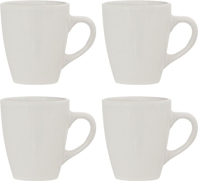 White Tea and Coffee Mug - Set of 6