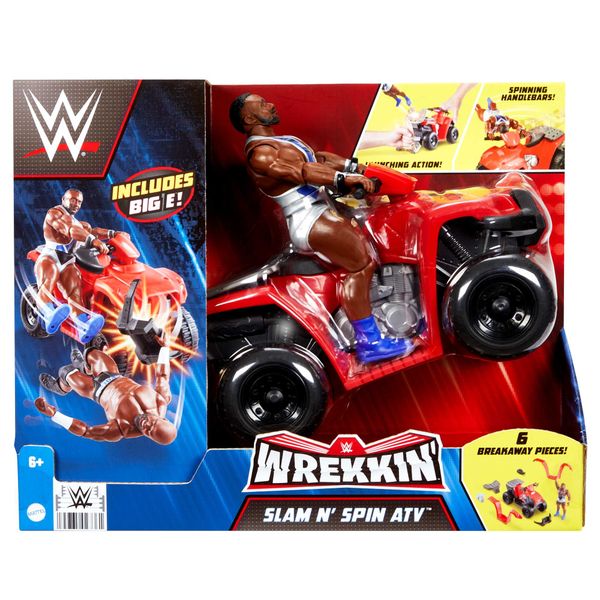 WWEWrekkin Slam ‘N Spin Atv Vehicle With Big E Action Figure