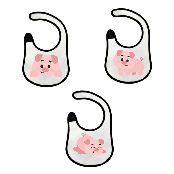 Katz Designs - Bib - Little Piggys