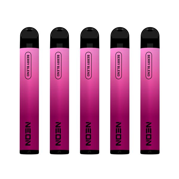 5 X Favourites Pack NEON Vapes 800 Puff 5% Nicotine 2ml Disposable Vapes