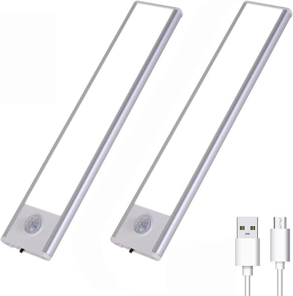Incredible Wireless Rechargeable Motion Sensor Emergency Light Bar-Pack of2