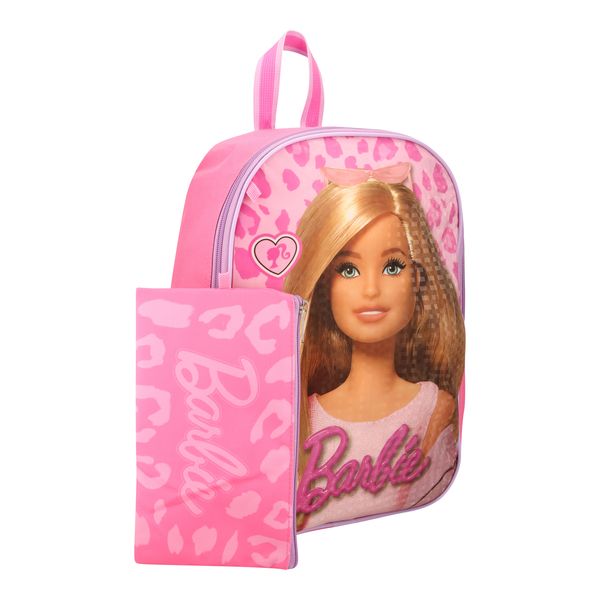 Barbie Animal Print Backpack + Pencilbag