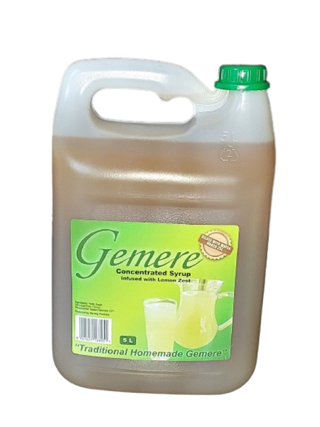 Gemere Concentrate Infused with Zest of Lemon - Ginger 5 Liter