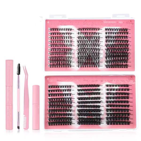 570Piece DIY eyelashes 10-16mm Cluster Eyelashes Kit Eyelash Extension Set
