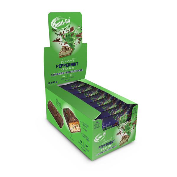 Nutri-Go Layered Protein Bar - Peppermint Crisp Tart (60g x 12)