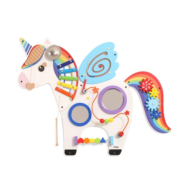 VIGA Wooden Wall Mount Unicorn Toy