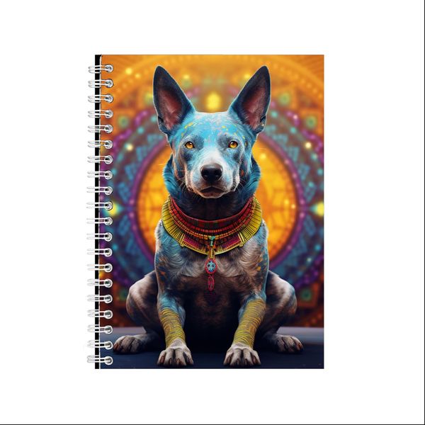Psychedelic Australian Cattle Dog 3 A5 Spiral Notepad Gift