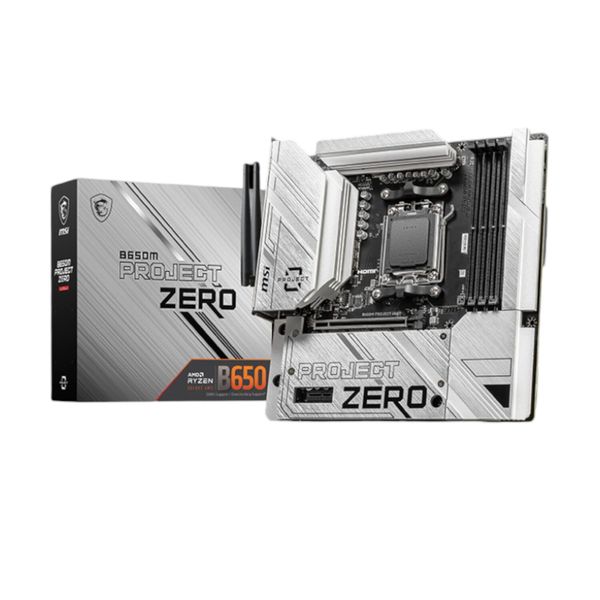 MSI B650M PROJECT ZERO WiFi 6E AMD AM5 Micro-ATX YTX Motherboard
