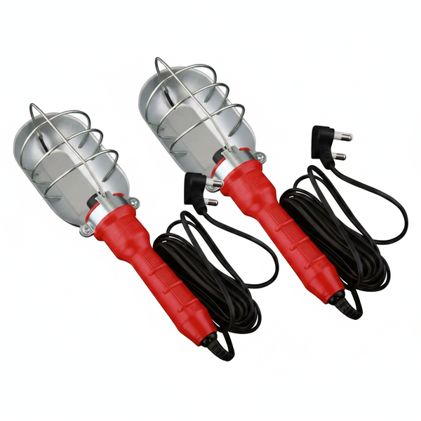 Unilead 5 Meter Metal Lead Light 220V for Workspaces and Outdoors - 2 Pack