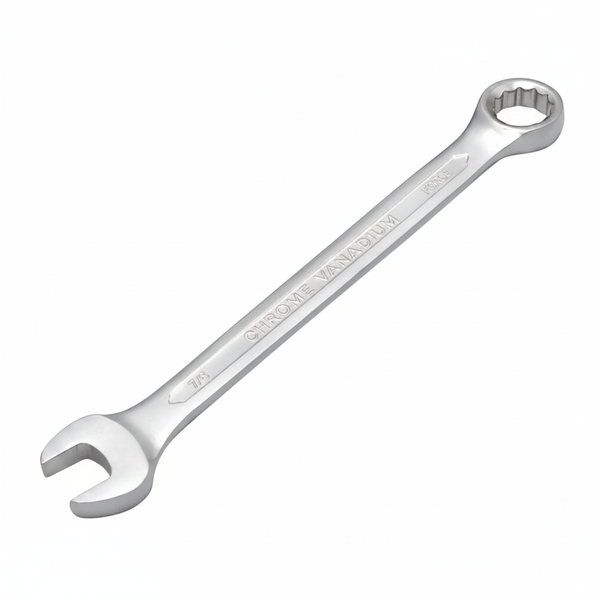 Force 7/8 Inch Combination Wrench, Chrome Vanadium Steel, 12-Point Design