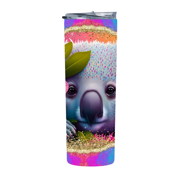 Spotted Cute Koala 20 Oz Straight Skinny Tumbler 002