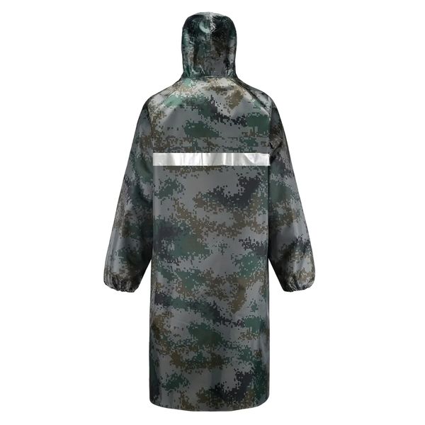 Camping Lightweight Wind &amp; Waterproof Small Camouflage Raincoat - 110cm