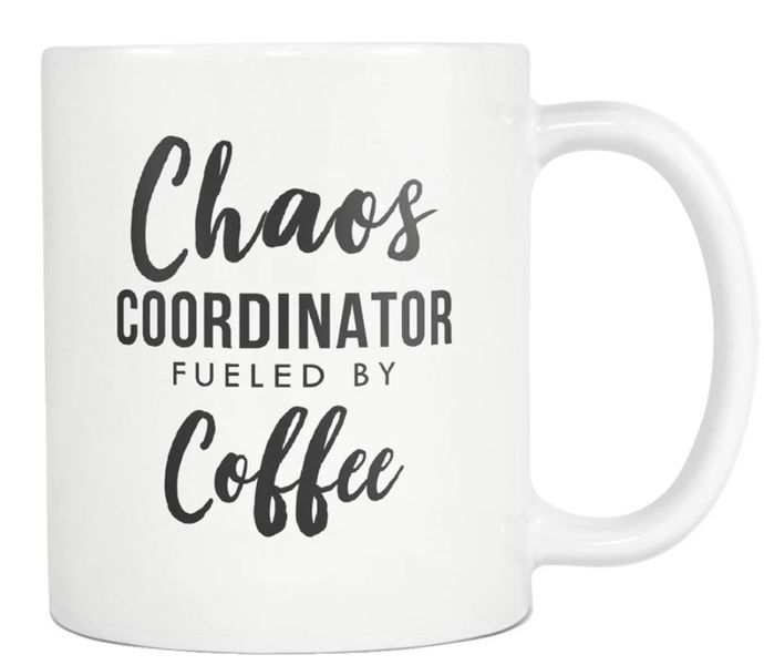 Chaos Coordinator Fueled By Coffee Birthday Christmas Gift Premium Mug