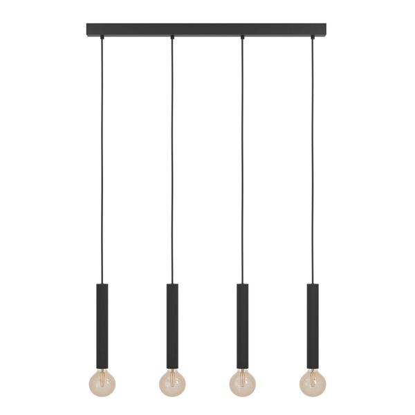 Cortenova 4LT Pendant Black E27 4x60w