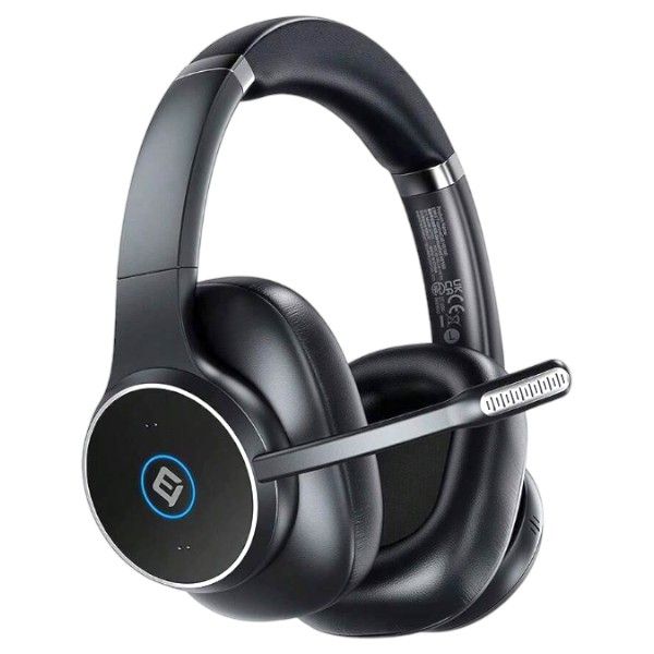EMEET - HS150 - Wireless Noise Cancelling Headset with Hybrid Technology - Black