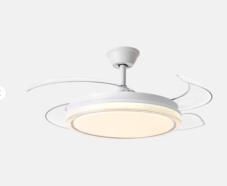 Electrolite White Ceiling Fan with Lights and Rmeote 9002 - EMS