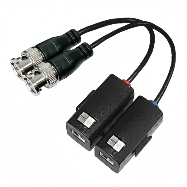 Folksafe Single Channel HD Passive Video Balun for CCTV Systems