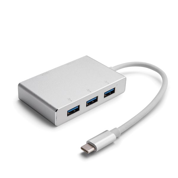 Space TV Type C TO HDMI + VGA+ 3 USB 3.0 Converter