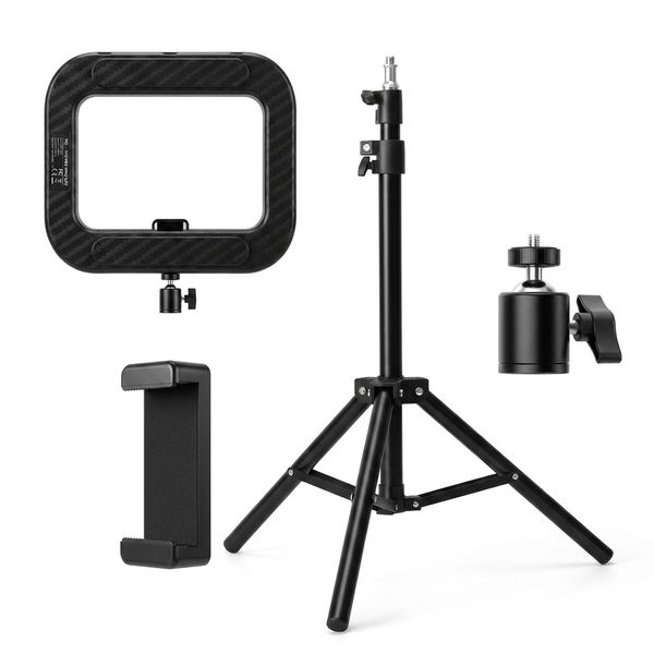 26cm Ring Light with 2.1m Floor Stand and Phone Holder