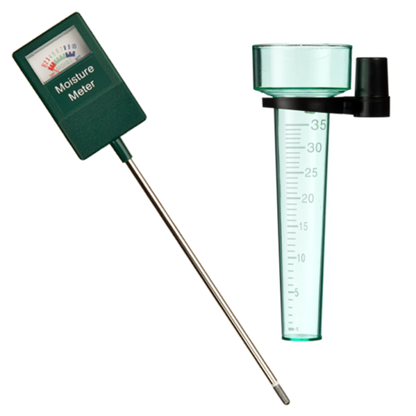 Rain Gauge and Moisture Meter Combo