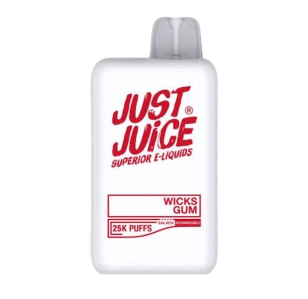 Just Juice Superior E-Liquid Dual Mesh 25K Puffs - Wicks Gum (Pack of 5)