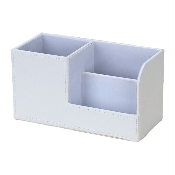 Leather Desk Organizer Office Supplies Holder C
