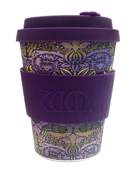 William Morris Peacock Ecoffee Cup Travel Mug 350ml