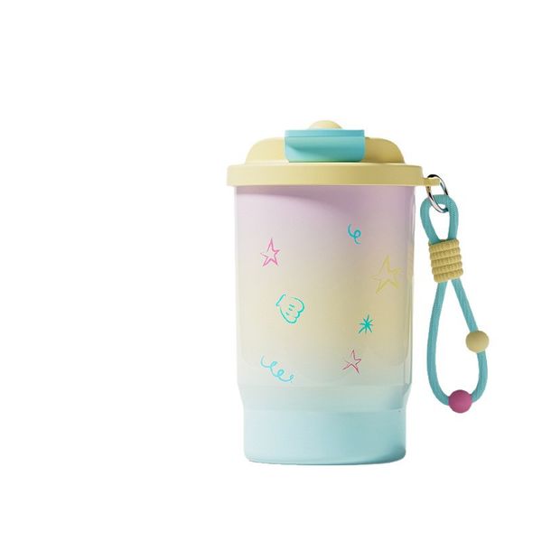 Macaron Color-block Star Water Cup