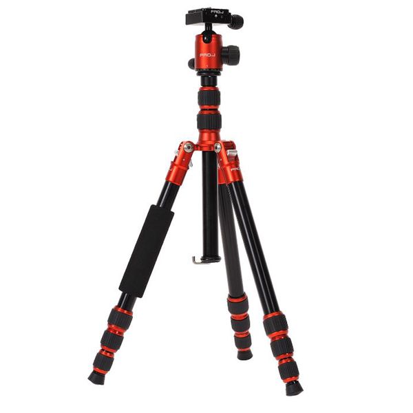 Jenova PRO.J Professional Aluminium Travel Tripod 8kg Capacity Red - A401RD