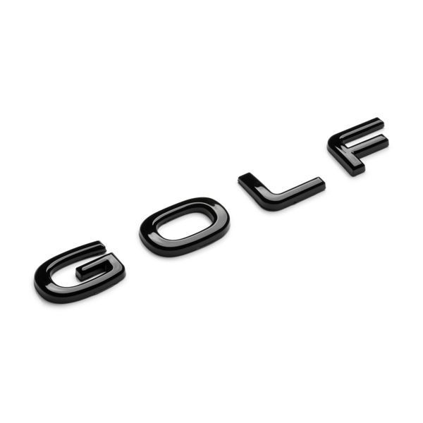 Golf-21-Gbk,Golf 2021 Edition Badge-Glossy Black