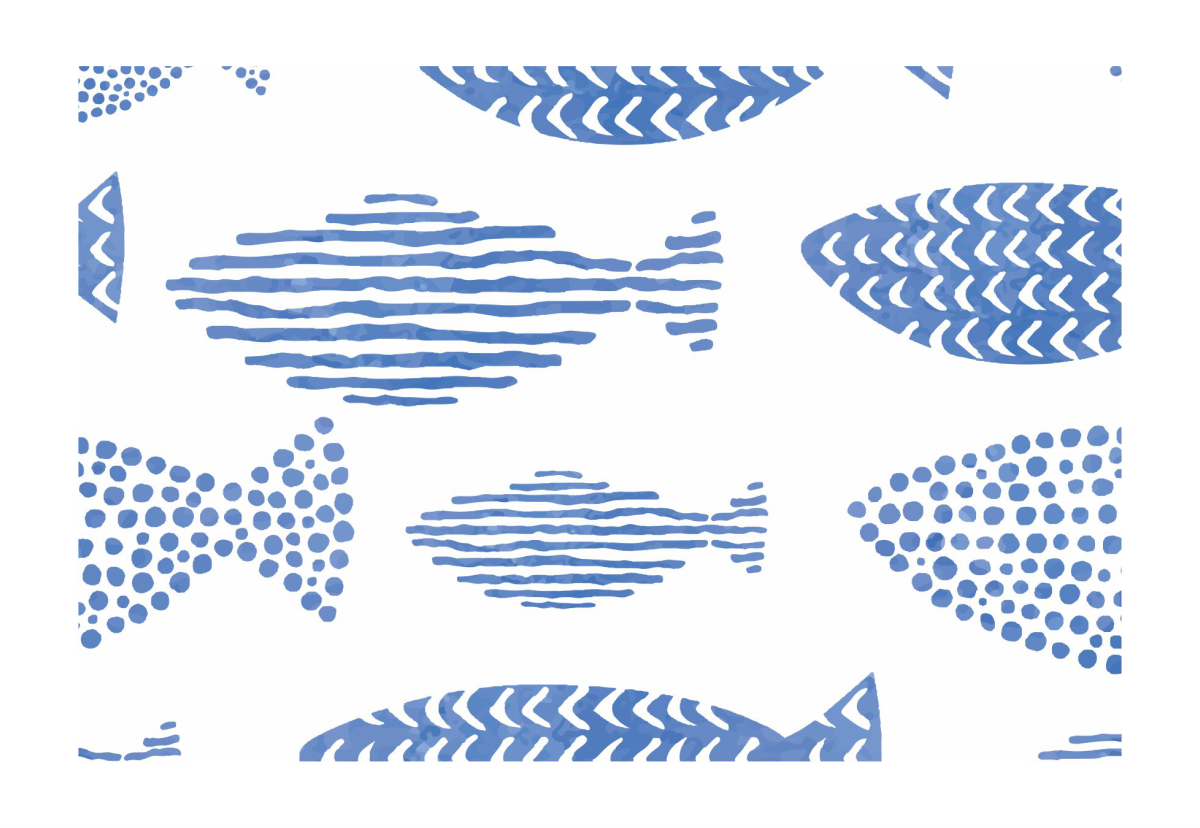 Blue Fish PVC Placemats Set of 6 Shop Today. Get it Tomorrow