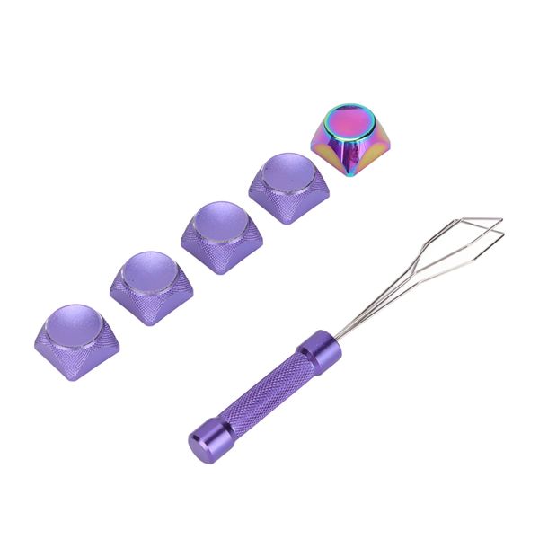 Metal Keycaps Mechanical 5 Piece Purple XDA