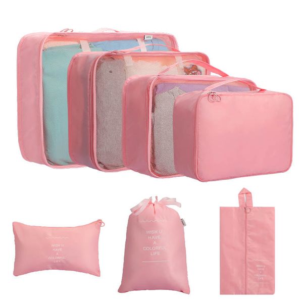 Fine Living Rover 7 Piece Organizer Bag - Pink