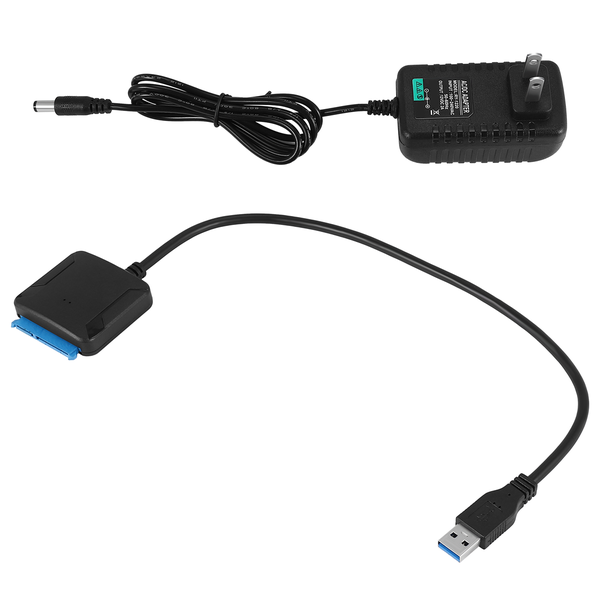 USB to Sata Data Cable, 2.5/3.5 Inch USB3.0 Easy Drive Cable(US Plug)