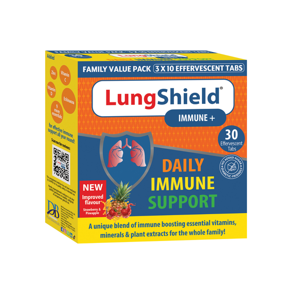 Lungshield Immune Plus Effervescent Tablets - 30 Fizzy Tablets Family Pack