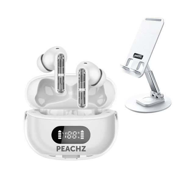 Peachz - Mobile desk stand &amp; TWS Earbuds
