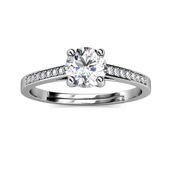 Celèsta 925 Sterling Silver 1.00ct Moissanite Duchess Ring