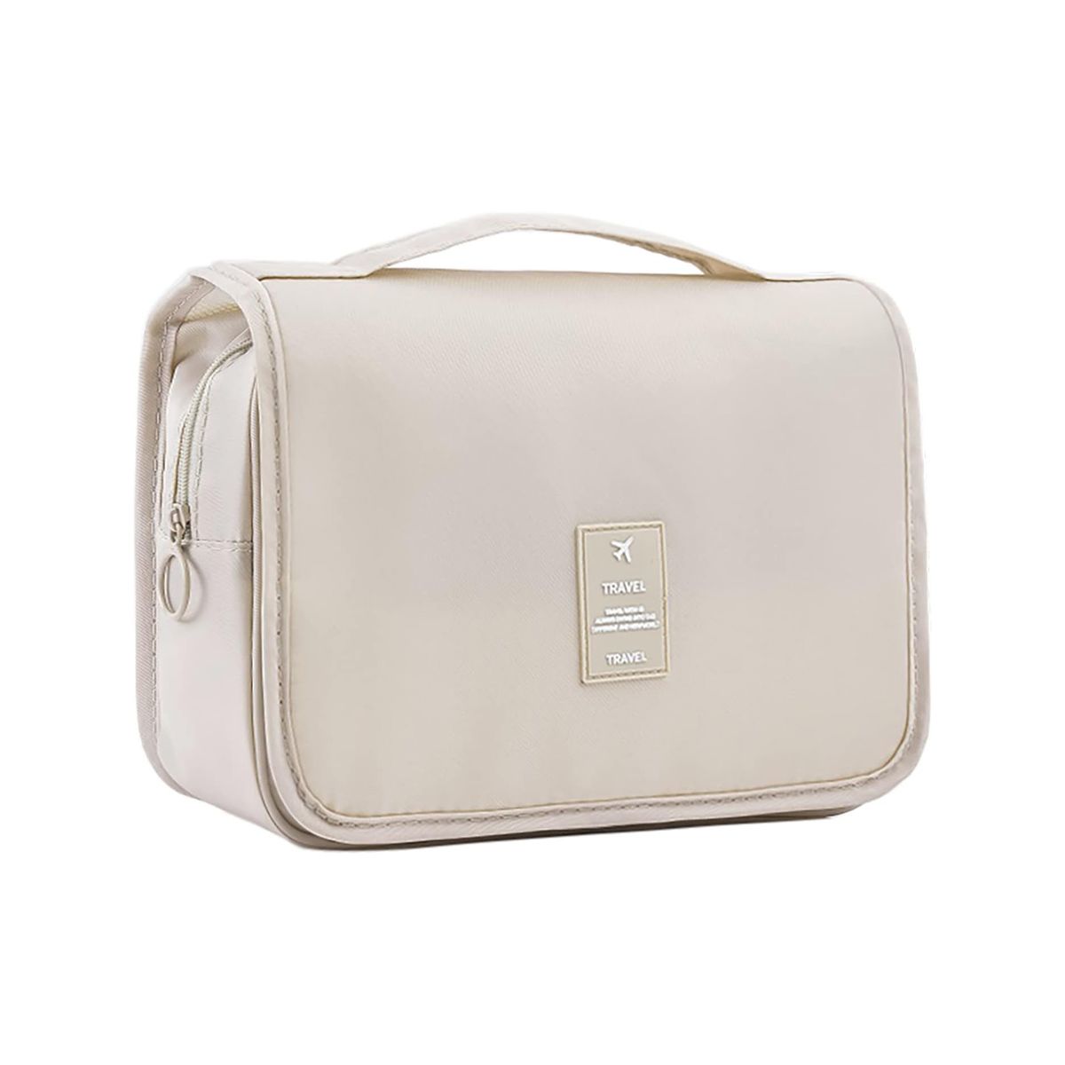 Expandable Toiletry Cosmetic Travel Storage Bag - White