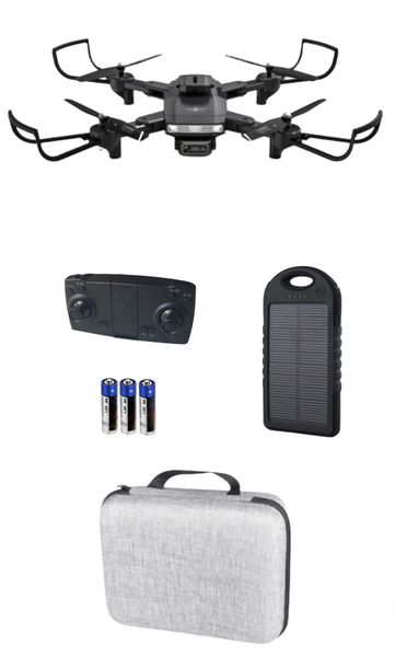 ZD9 Drone Kit - Foldable Drone Kit with Powerbank &amp; Batteries - Silver
