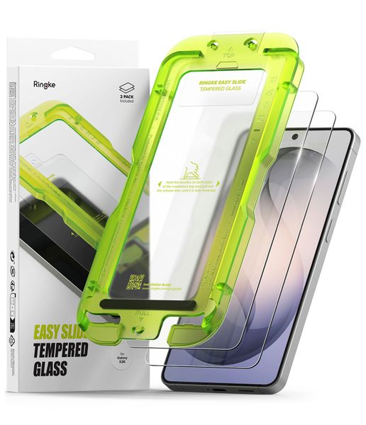 Easy Slide Premium Screen Protector 2 Pack compatible with Galaxy S26