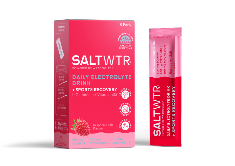 SaltWTR 8's, Raspberry Salt - Sugar-free Electrolytes - Sports Recovery