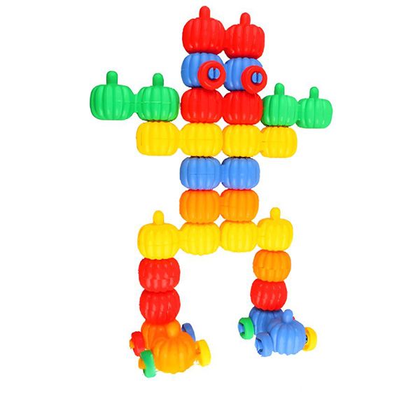 Round Educational Pumpkins And Wheels Building Blocks