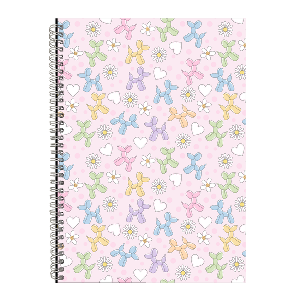 Balloon Dog And Hearts 3 Gift Idea Writing Book Notepad Notebook A4 505