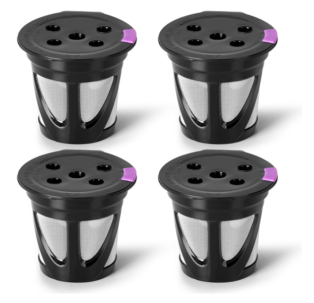 Reusable K Cups for Keurig, 4-Pack Universal K CUP Refillable Coffee Pods