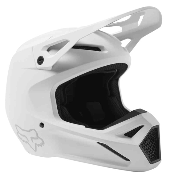 Fox V1 Plaic White Helmet